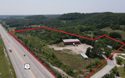 19.81± Acres Commercial Land & 6,000 SF Metal Building For Sale | 19677 US 71, Jane MO
