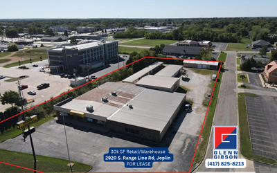 Retail/Warehouse w Secured Yard FOR LEASE | 2920 S Range Line, Joplin MO